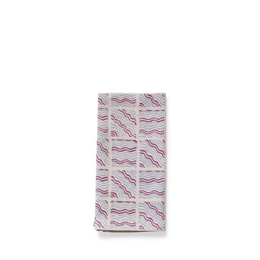 Online Heath Ceramics Neem Napkin In Aubergine