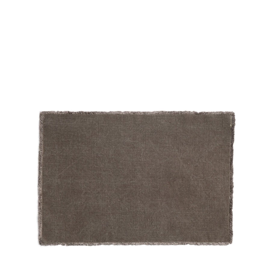 New Heath Ceramics Pacific Placemat In Cafenoir