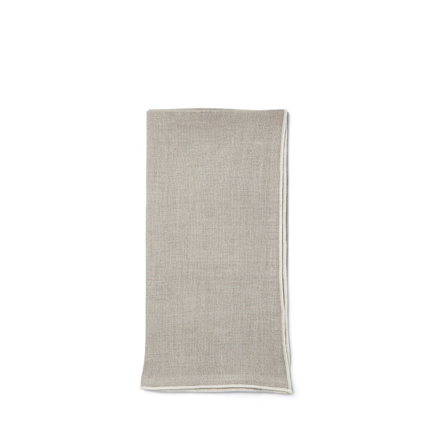 New Heath Ceramics Large Napkin In Natural (Set Of 2)