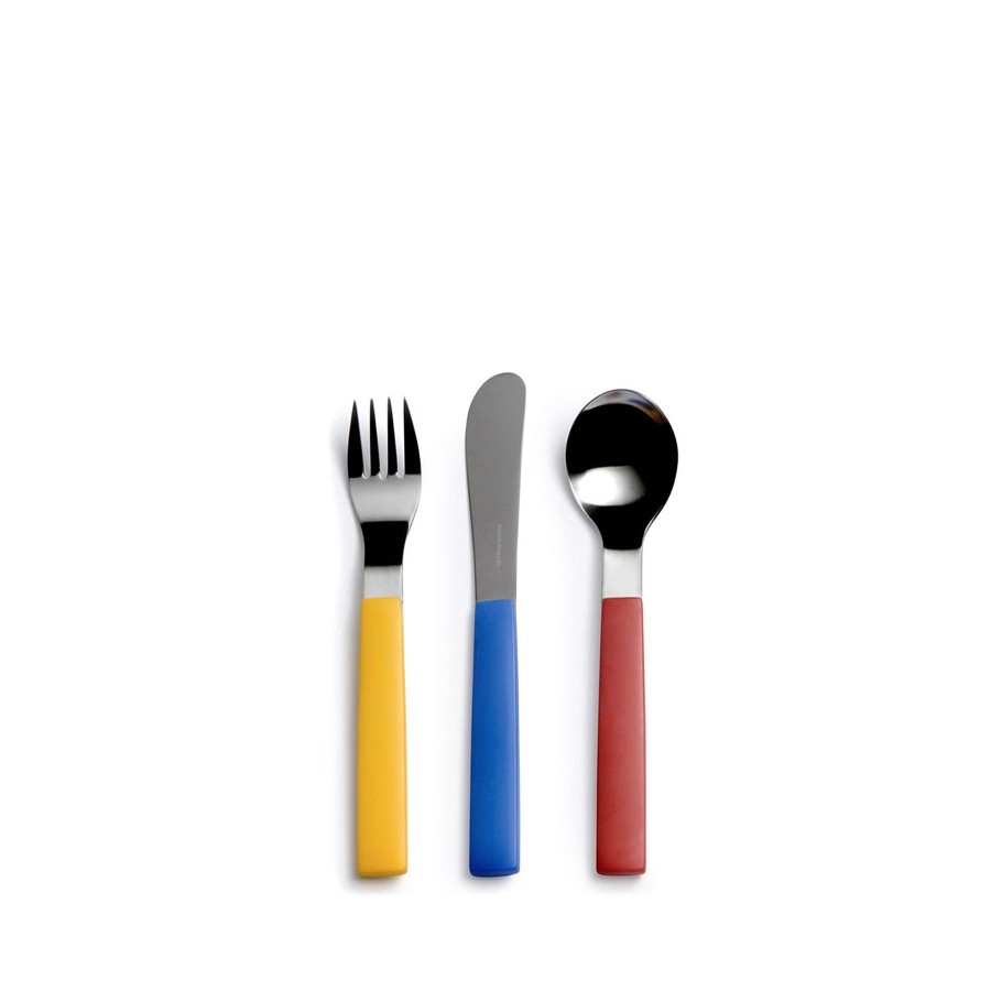 New Heath Ceramics Heath Kids Flatware Set With Multi-Colored Handles