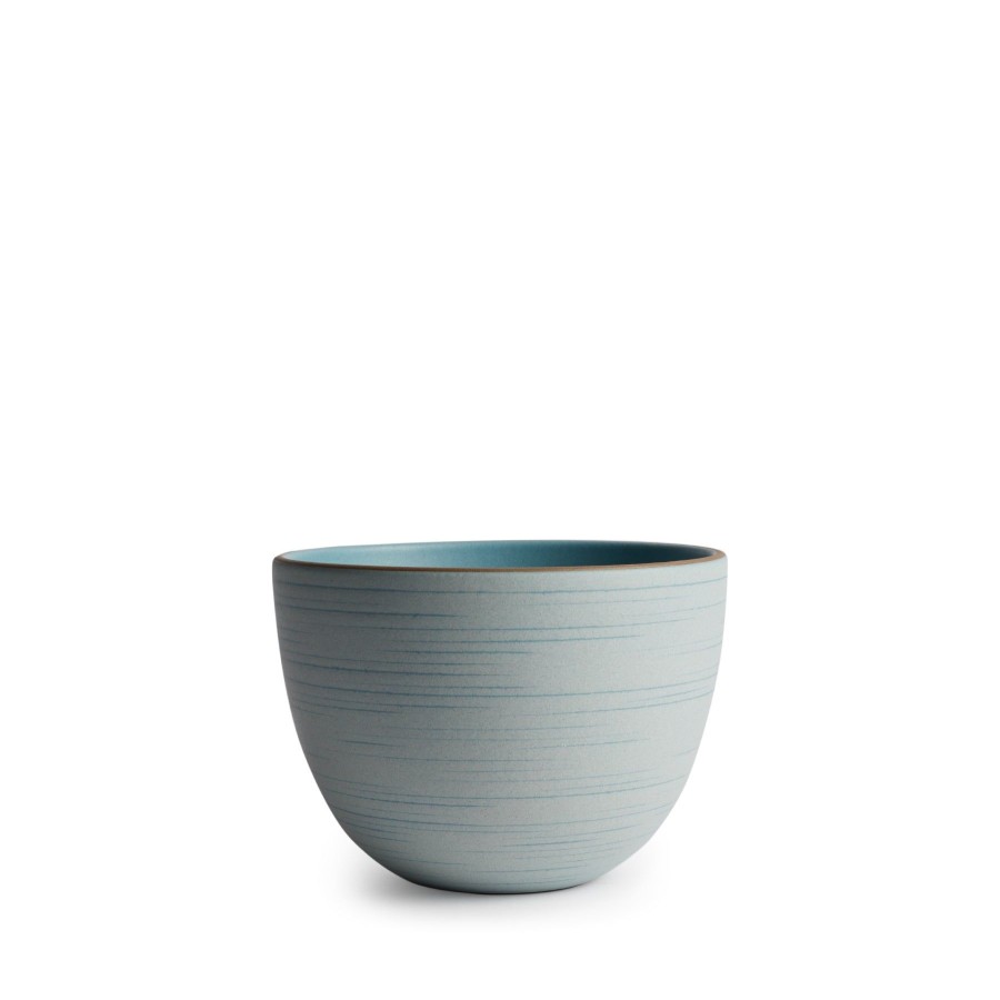 Hot Heath Ceramics Echo Etched Deep Serving Bowl In Wave
