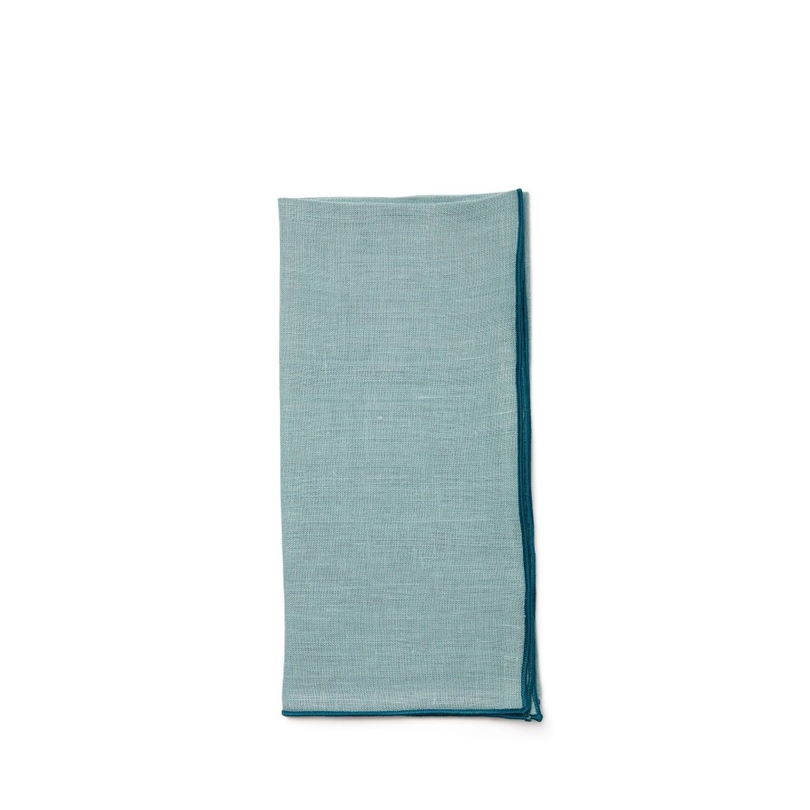 Hot Heath Ceramics Large Napkin In Turquoise (Set Of 2)